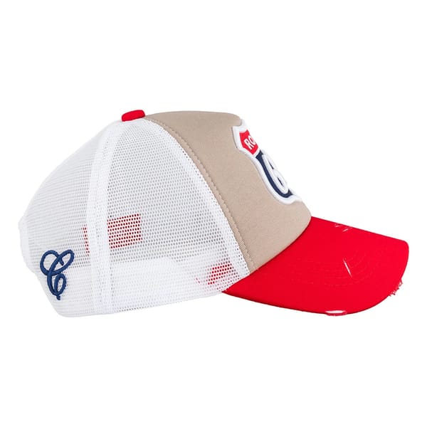 Route 69 Red/Beige/White