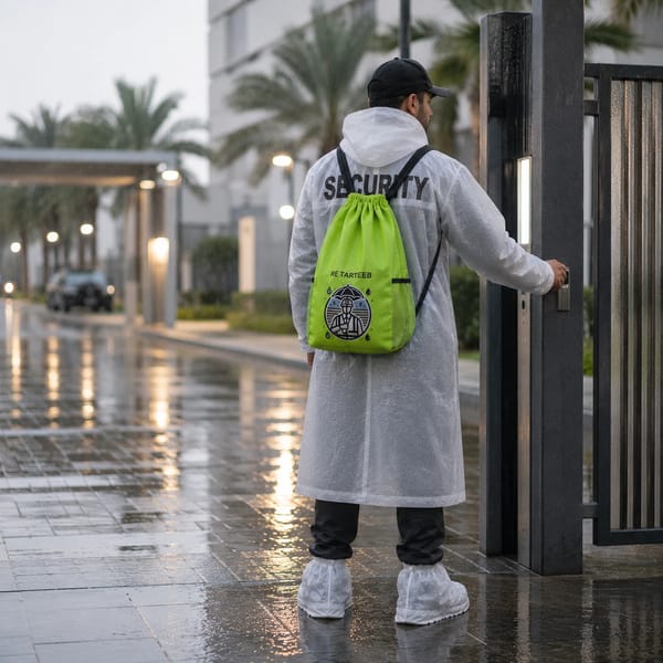 شنطة مقاومة للمطر | حماية للملابس والأحذية | لأبطال التوصيل والنظافة