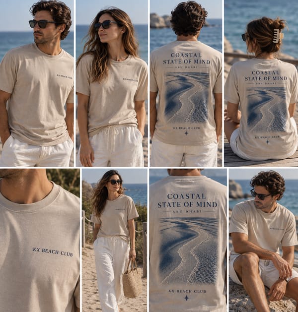 COASTAL STATE OF MIND TEE - STONE