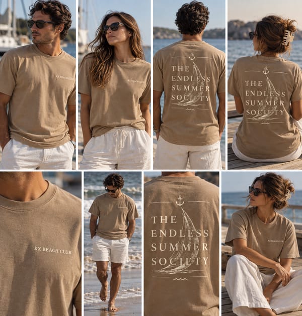 ENDLESS SUMMER SOCIETY TEE - SAND