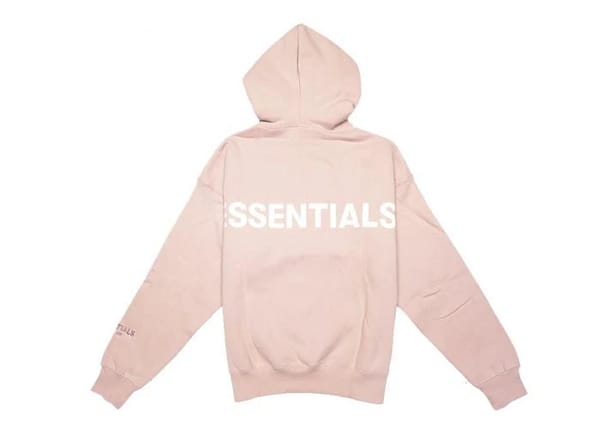 ESSENTIALS 3M LOGO BLUSH HOODIE