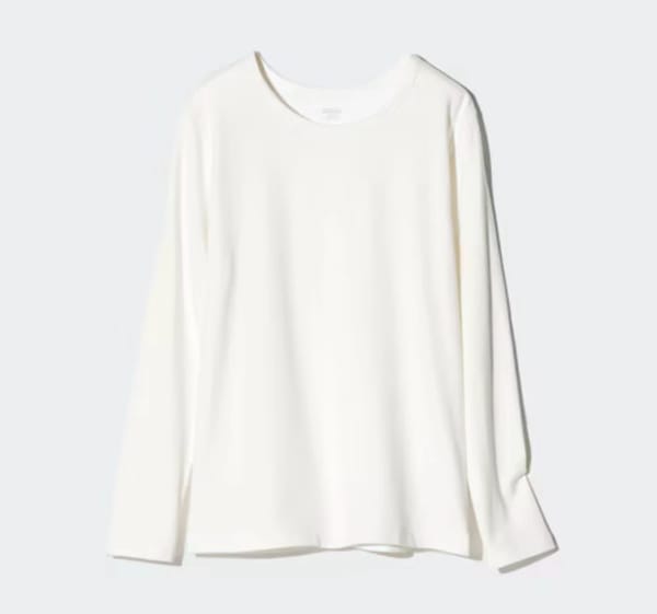UNIQLO WOMEN ULTRA WARM THERMAL SHIRT “OFF WHITE”