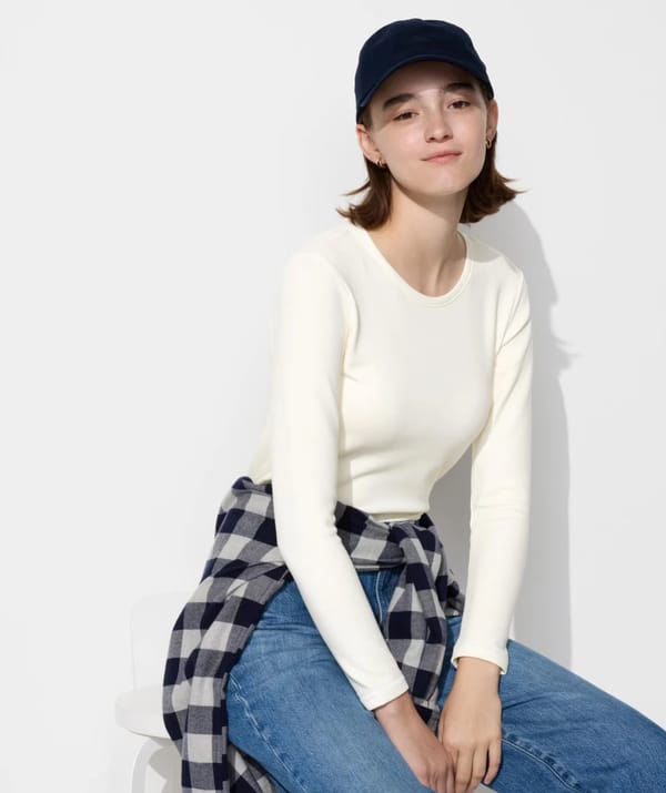 UNIQLO WOMEN ULTRA WARM THERMAL SHIRT “OFF WHITE”