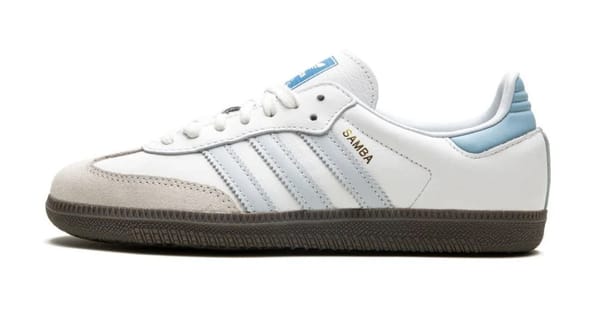 ADIDAS SAMBA "WHITE HALO BLUE"