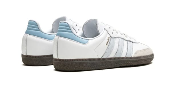 ADIDAS SAMBA "WHITE HALO BLUE"