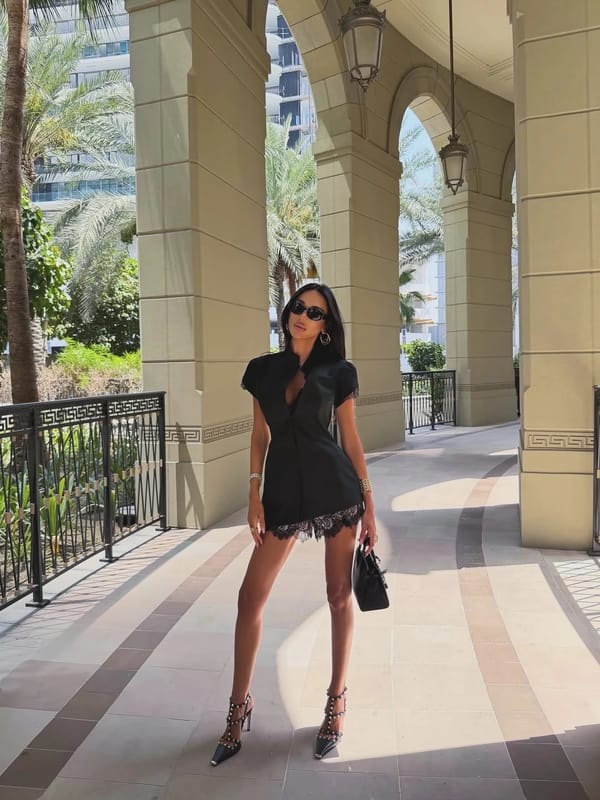 Dress with shorts Black