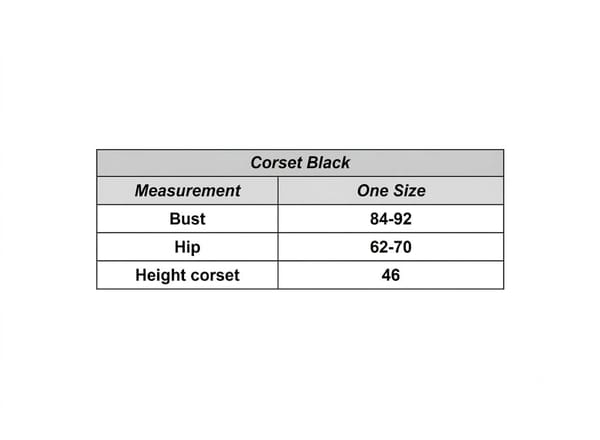 Corset Black