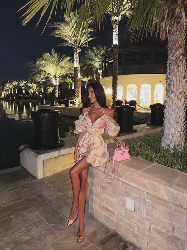 Dress patterned (pink)