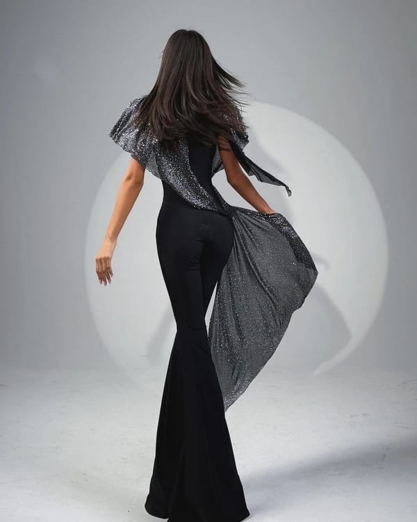 Jumpsuit stone Black