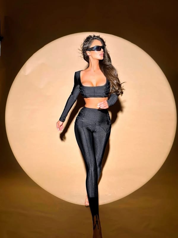 Leggings Straps Black