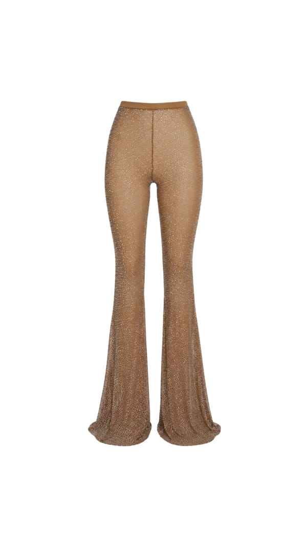 Pants Setka with stone Beige