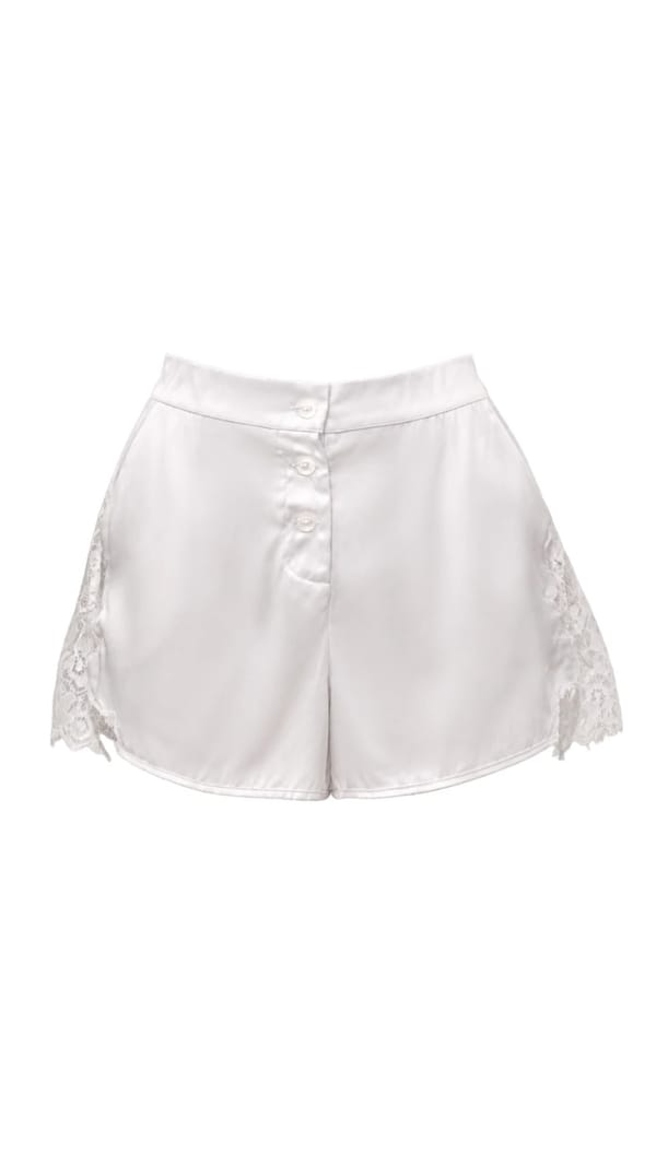 Lace shorts White