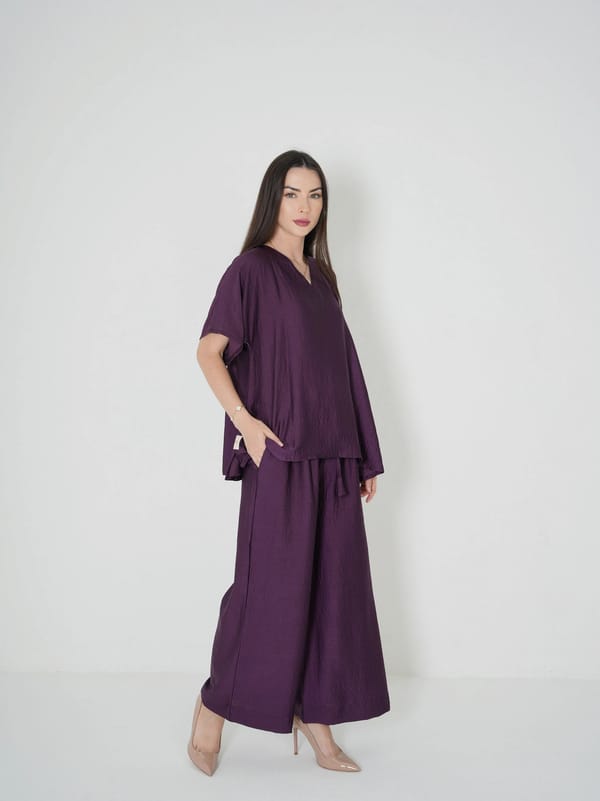 Dark Purple - Under Abaya Pants set