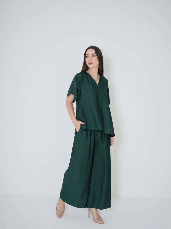 Dark green - Under Abaya Pants set