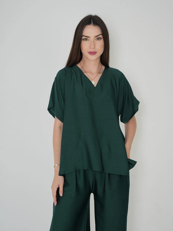 Dark green - Under Abaya Pants set