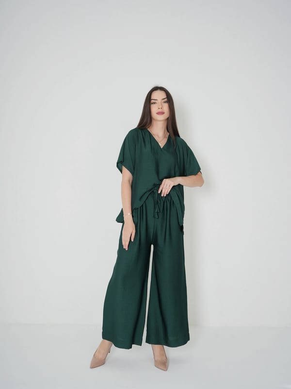 Dark green - Under Abaya Pants set