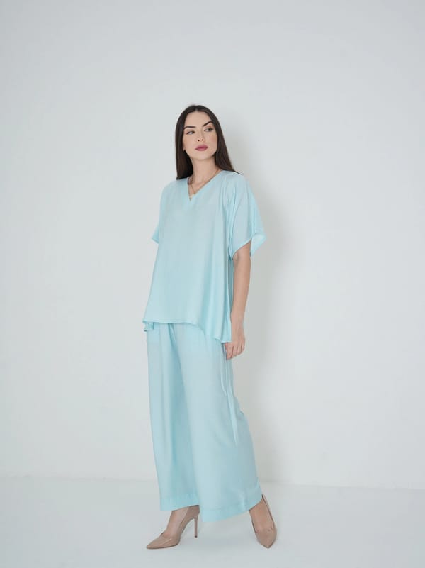 Baby Blue - Under Abaya Pants set
