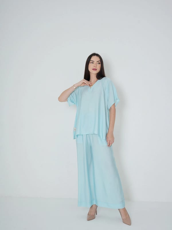 Baby Blue - Under Abaya Pants set