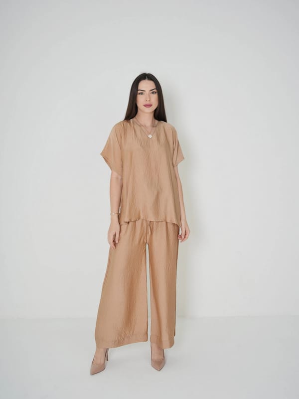 Beige - Under Abaya Pants set