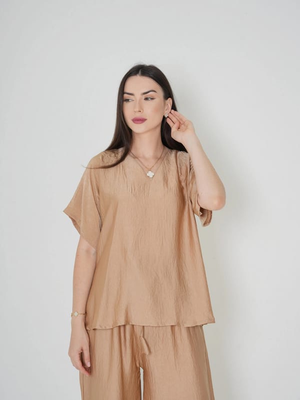 Beige - Under Abaya Pants set