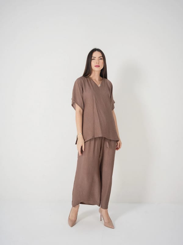 Brown - Under Abaya Pants set