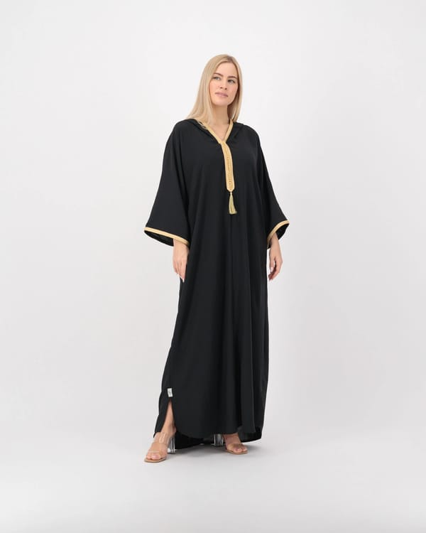 Black - Hoodie Kaftan