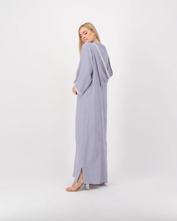 Light Grey - Hoodie Kaftan