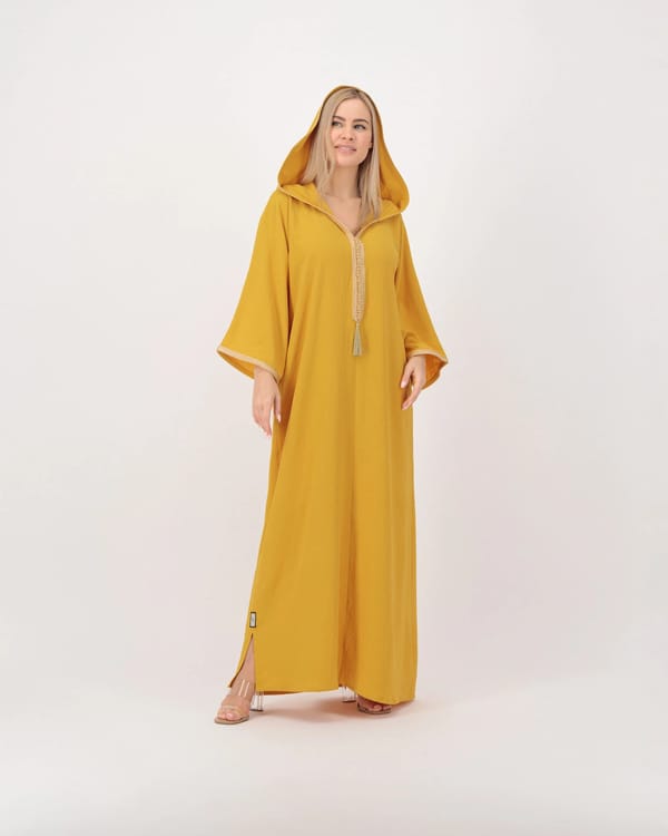 Yellow Mustard - Hoodie Kaftan