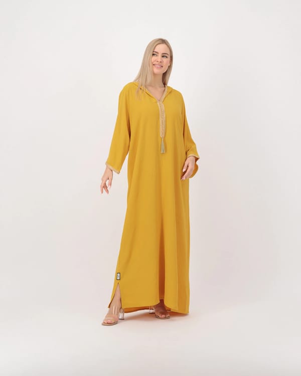Yellow Mustard - Hoodie Kaftan