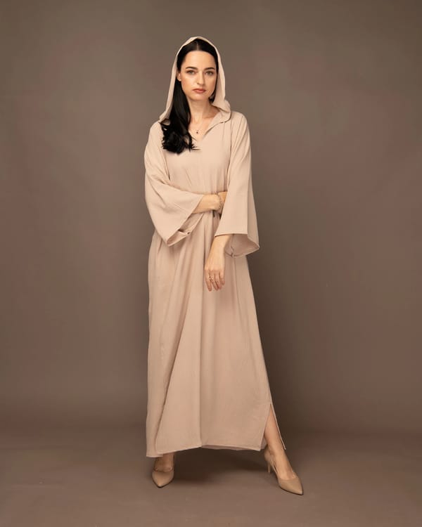 Nude - Hoodie Dress