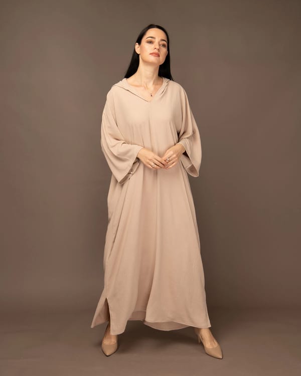 Nude - Hoodie Dress