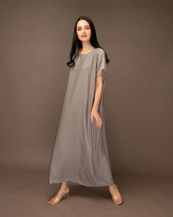 Light Grey - Under Abaya Dress