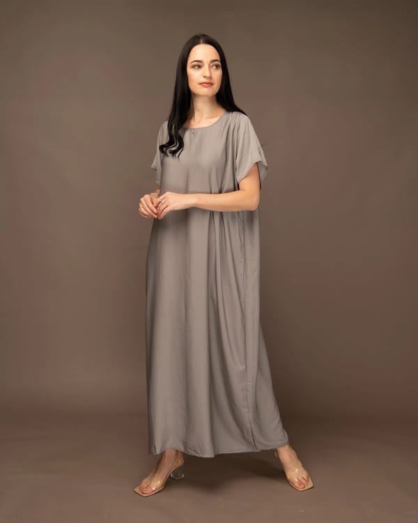 Light Grey - Under Abaya Dress