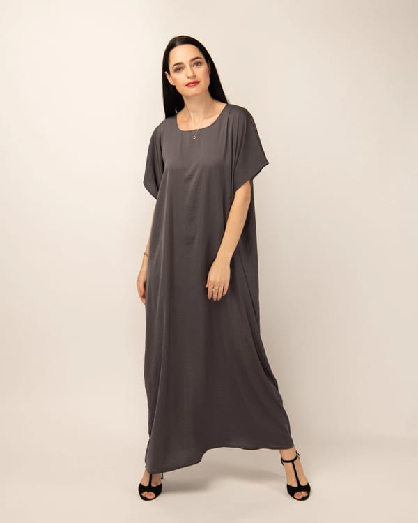 Dark Grey - Under Abaya Dress