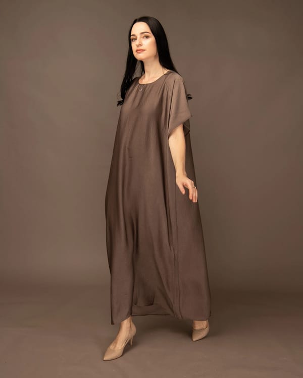 Brown - Under Abaya Dress