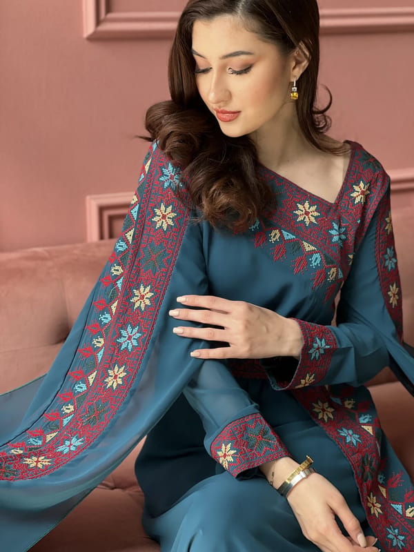 Salam Turquaz Embroider ‎