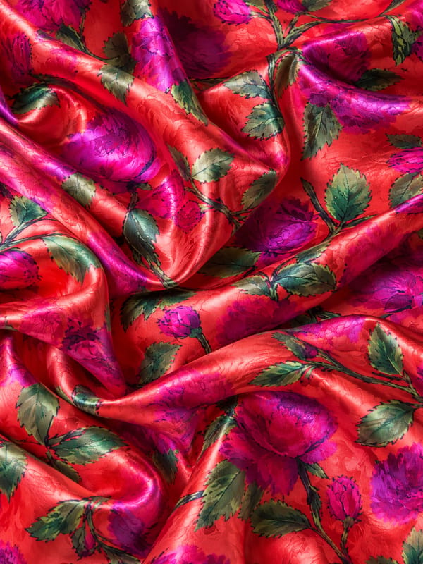 Scarlet Bloom Fabric
