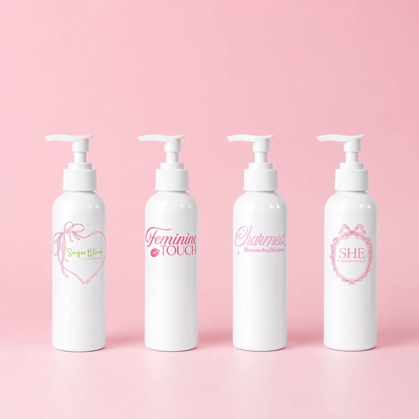 Feminine body cream collection