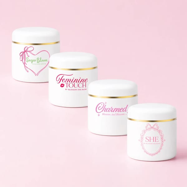 Feminine body powder collection