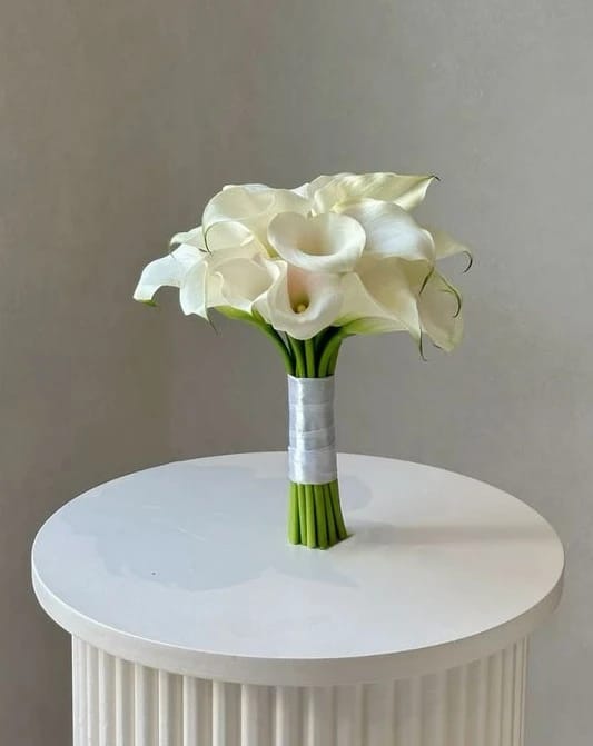 BRIDAL BOUQUET CALLA LILY WHITE