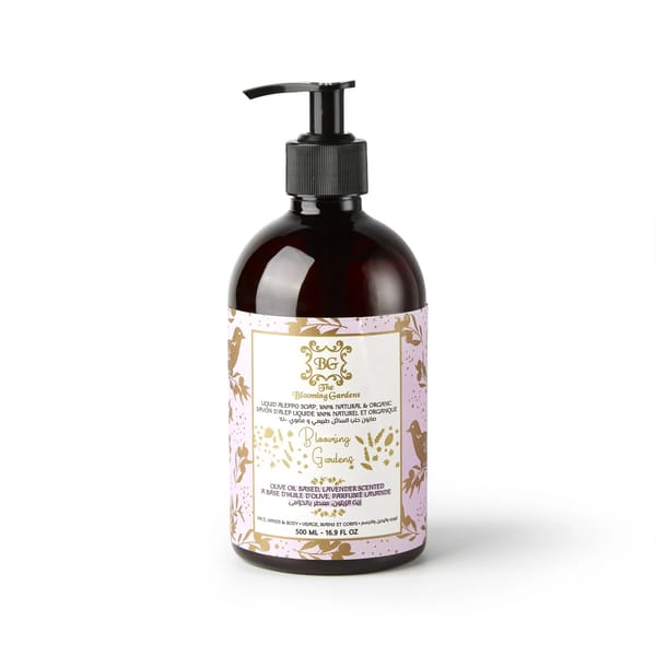 Liquid Aleppo Soap, Floral Collection, Lavender 500ML