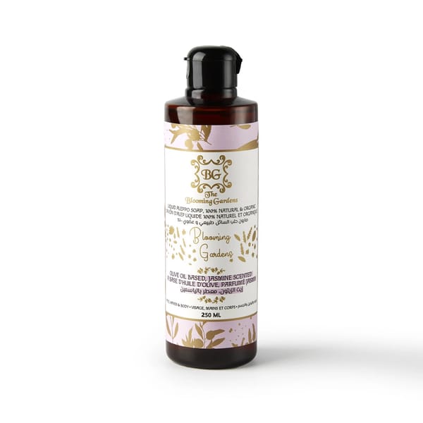 Liquid Aleppo Soap, Floral Collection, Jasmine 250ML