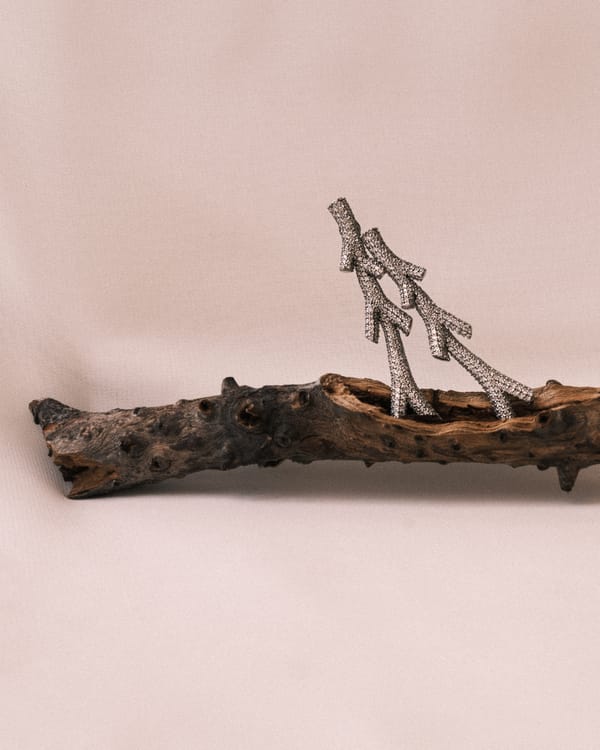 TWIG Diamond Long Earrings