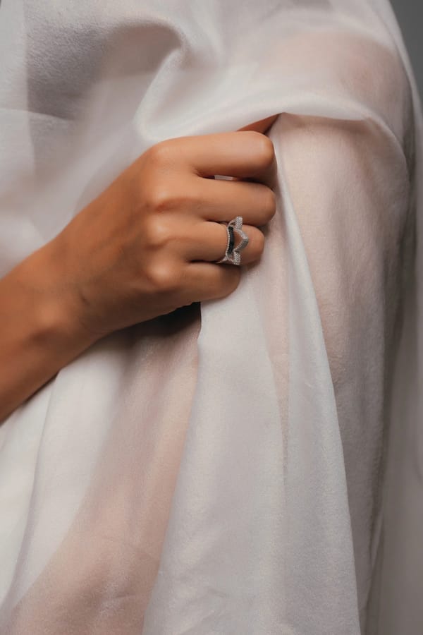 Lotus Ring in Diamond