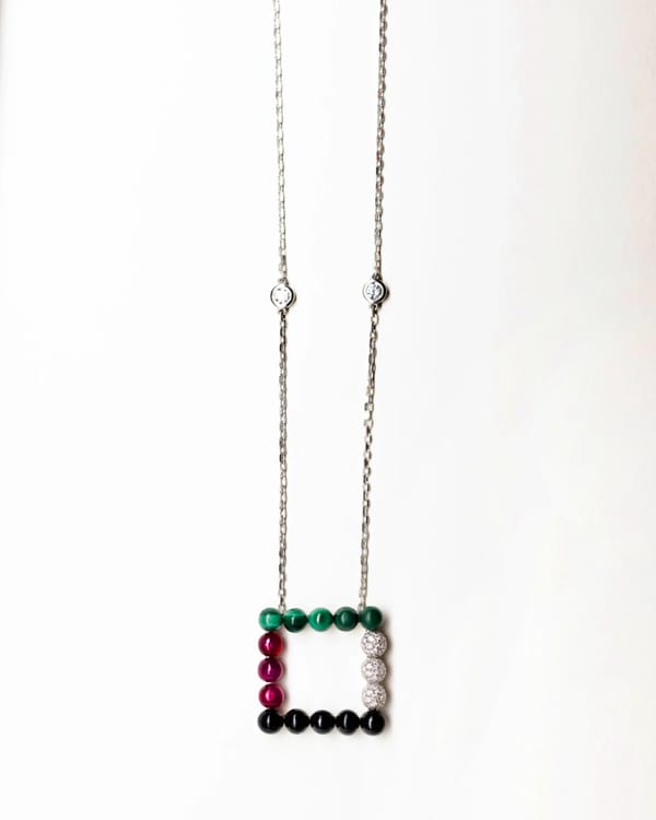UAE Flag Long Necklace