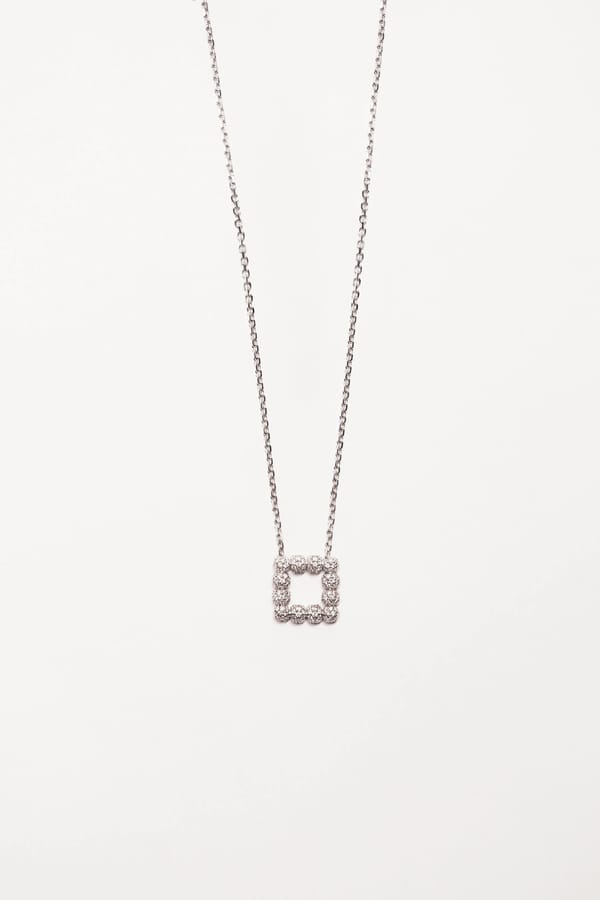 Drops Petite Necklace in Diamonds