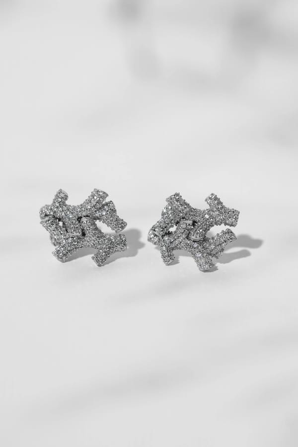 TWIG Diamond Stud Earrings