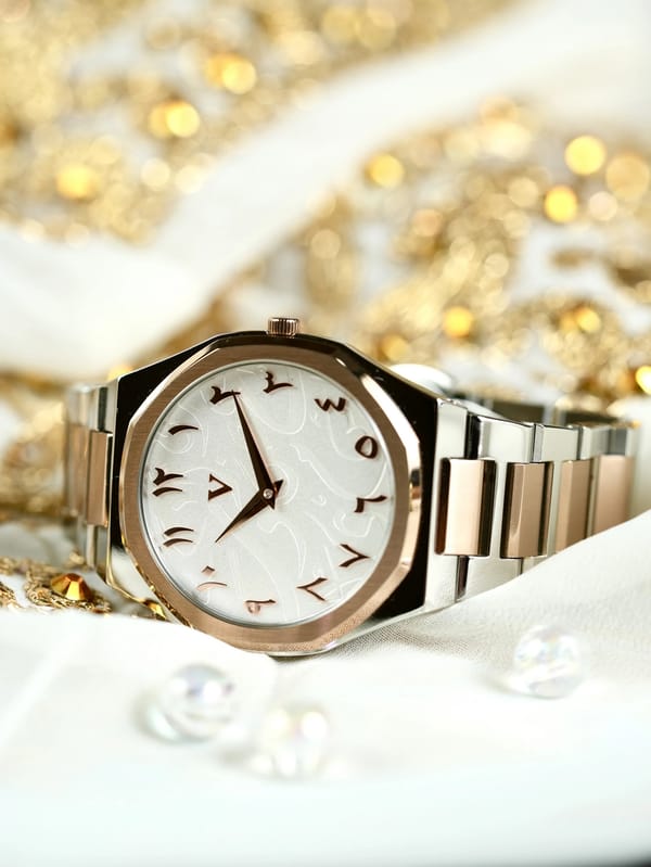 ساعه المستقبل /Rose Gold future watch