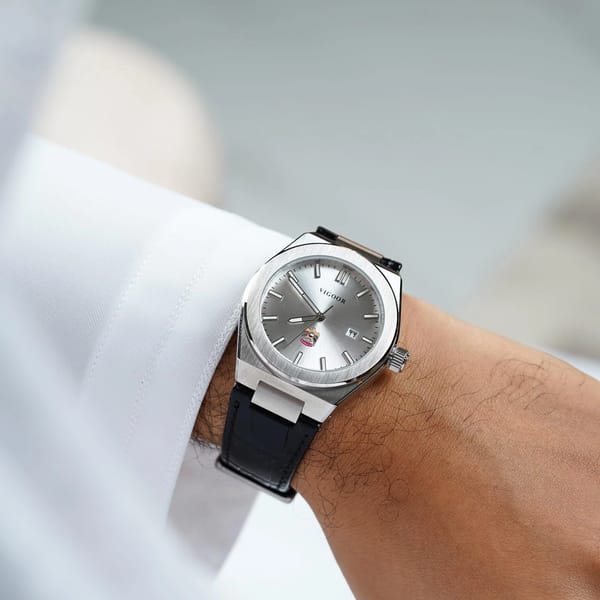 FAZZA  Leather Watch / ساعه فزاع الجلد