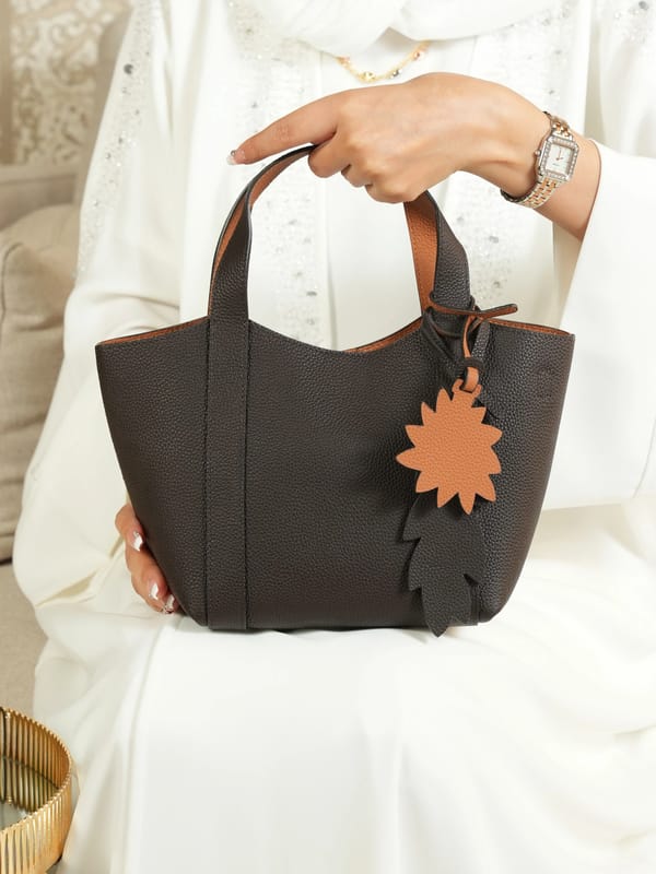 شنطه مريم لون بني/maryam brown bag